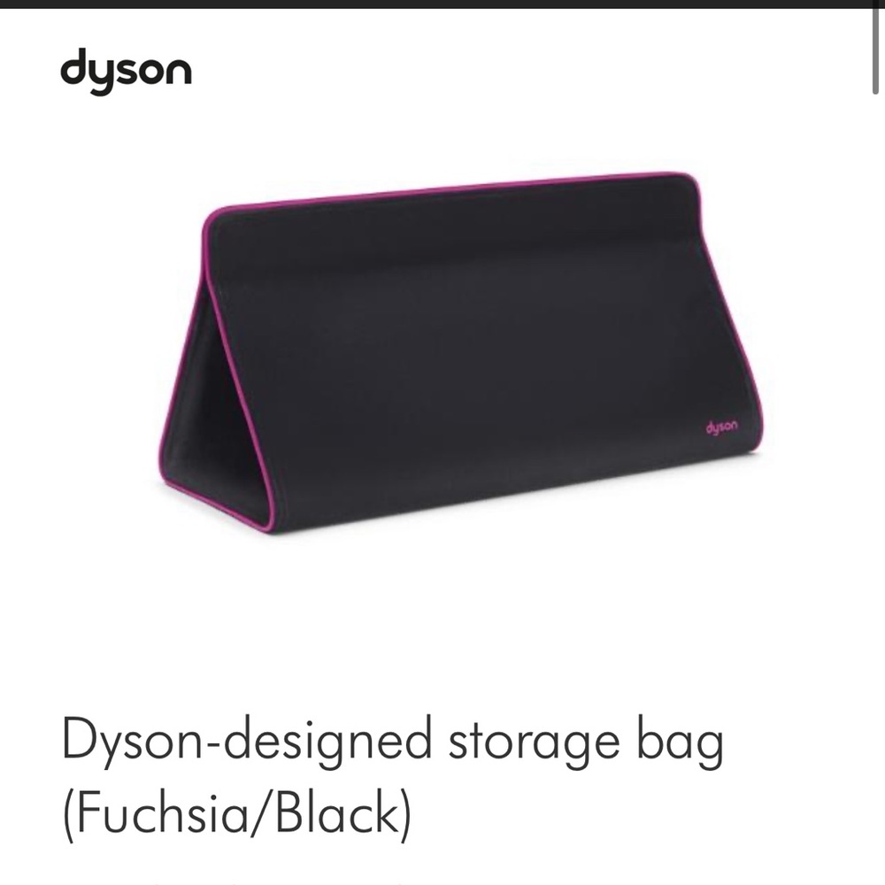 Dyson designed Airwrap Storage Bag - Fuchsia & Black NWT